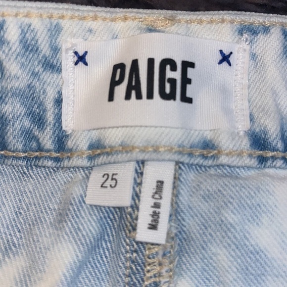 Paige Acid Wash Denim Mini Skirt 25.  Excellent condition - Picture 6 of 7